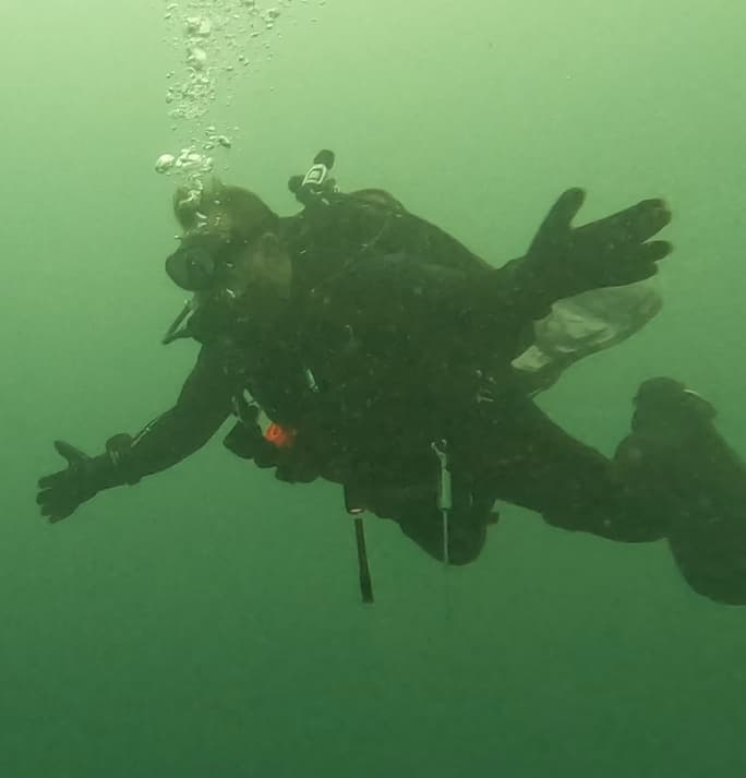 Man Diving